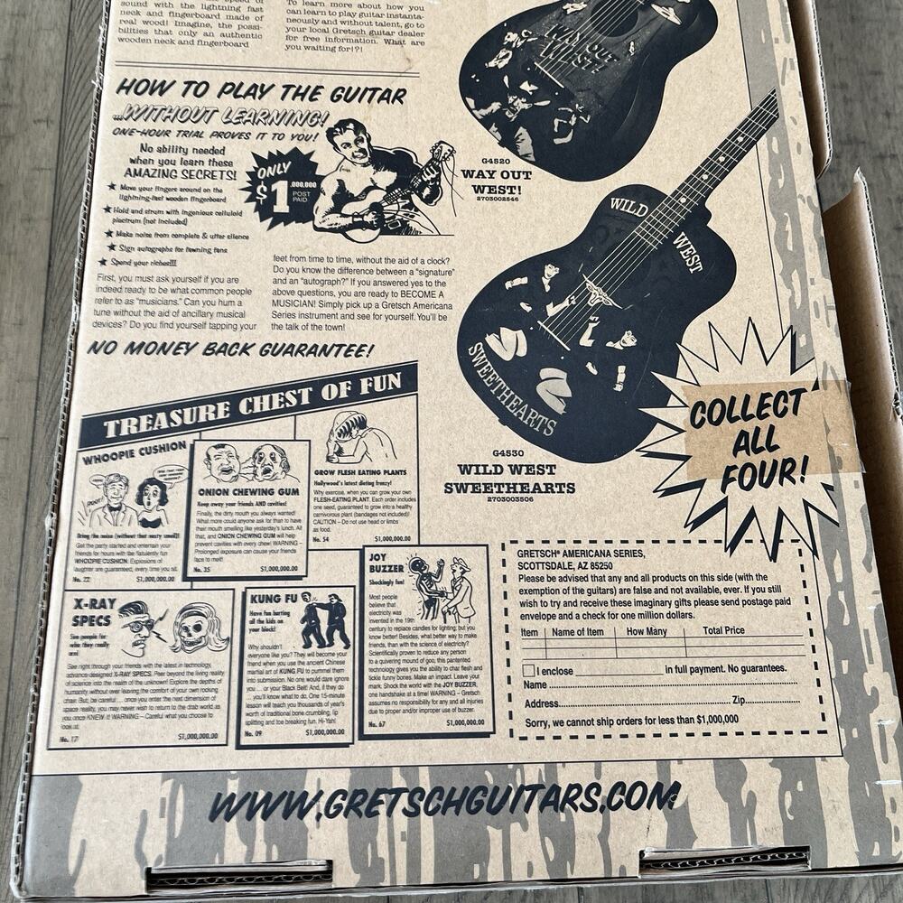 NEW Gretsch Americana G4520 Way Out West 3/4 Acoustic Guitar NOS w/ Box - Picture 14 of 16